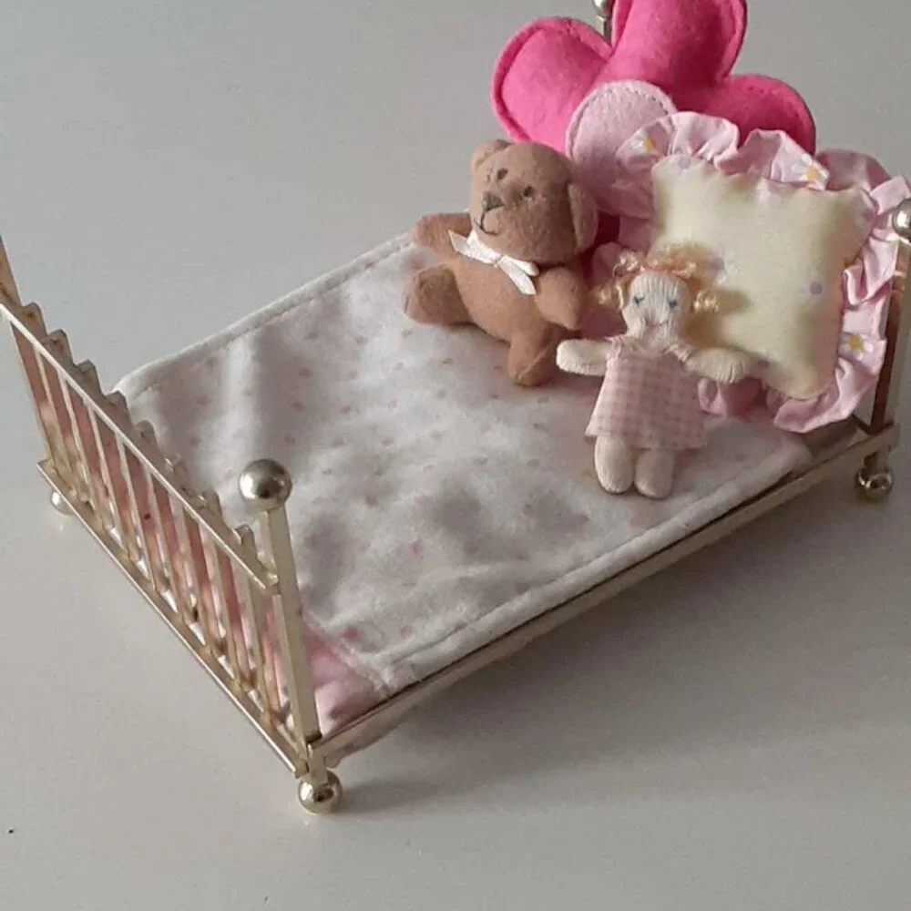 Brass Style Doll house Bed